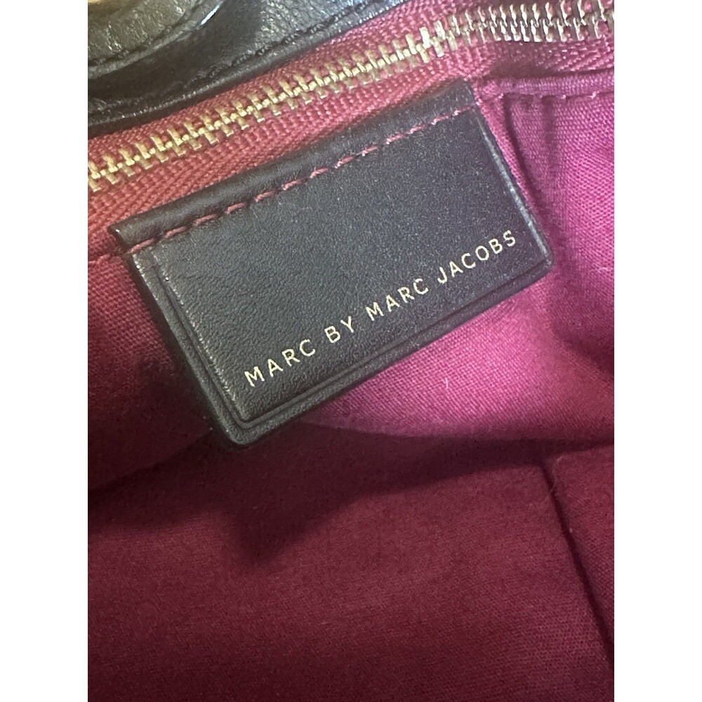 Marc by Marc Jacobs 🖤🩷Luna Smooth Leather Large Tote Bag in black-pink - Picture 12 of 14